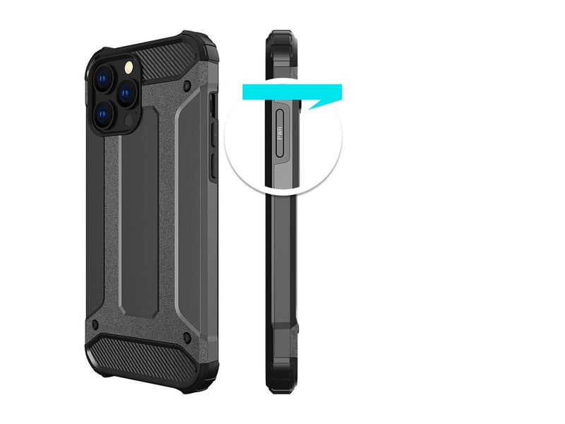 Hurtel Hybrid Armor Case Tough Rugged Cover for iPhone 13 Pro Black