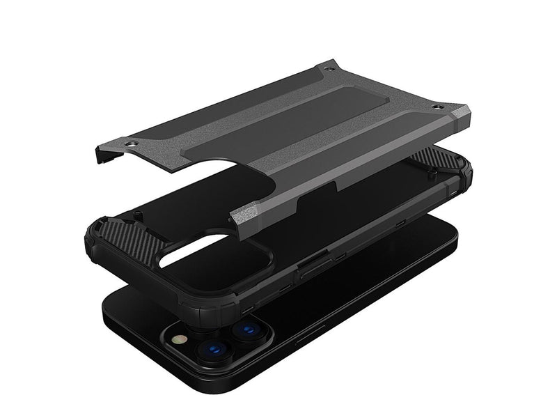 Hurtel Hybrid Armor Case Tough Rugged Cover for iPhone 13 Pro Black