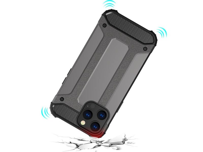 Hurtel Hybrid Armor Case Tough Rugged Cover for iPhone 13 Pro Black