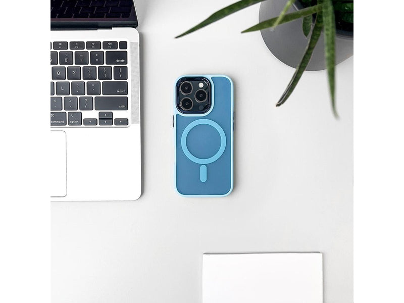 Hurtel Magnetic Collection MagSafe Case for iPhone 16 - Light Blue