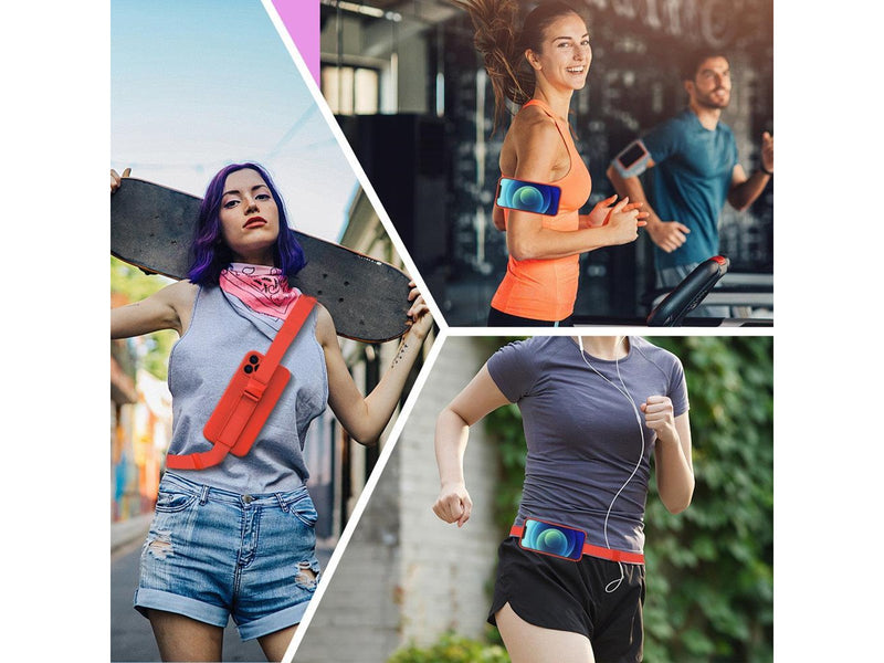 Hurtel Rope Case Gel Lanyard Cover Chain Purse Lanyard Xiaomi Redmi Note 10 5G / Poco M3 Pro Blue