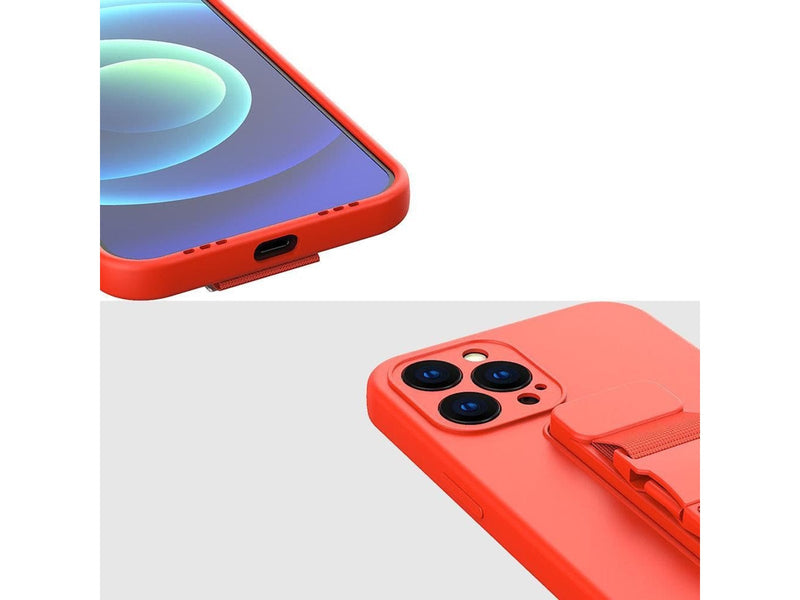 Hurtel Rope Case Gel Lanyard Cover Chain Purse Lanyard Xiaomi Redmi Note 10 5G / Poco M3 Pro Blue