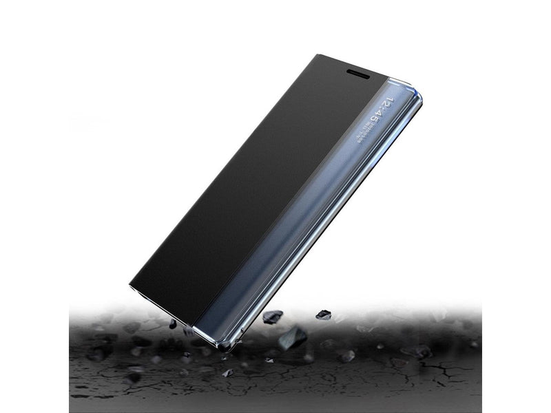 Hurtel Sleep Case Bookcase Type Case with Smart Window for Samsung Galaxy A22 4G Black