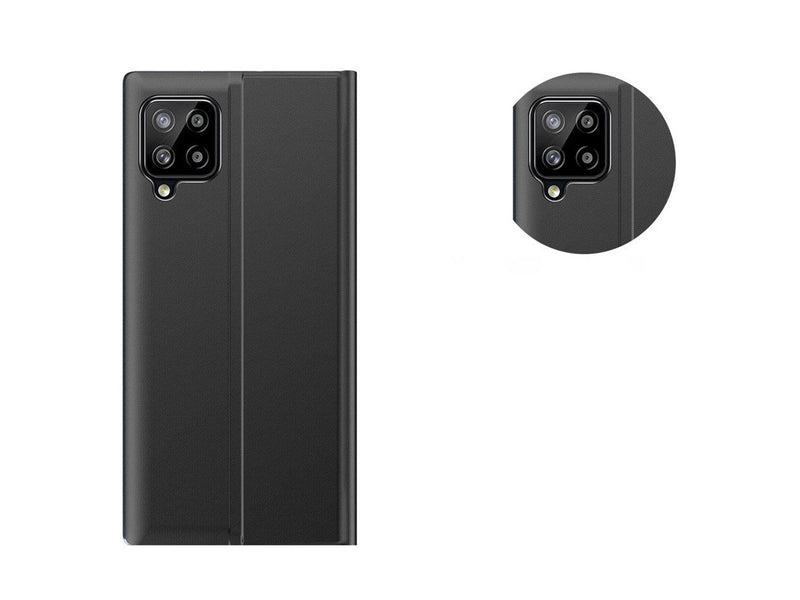 Hurtel Sleep Case Bookcase Type Case with Smart Window for Samsung Galaxy A22 4G Black