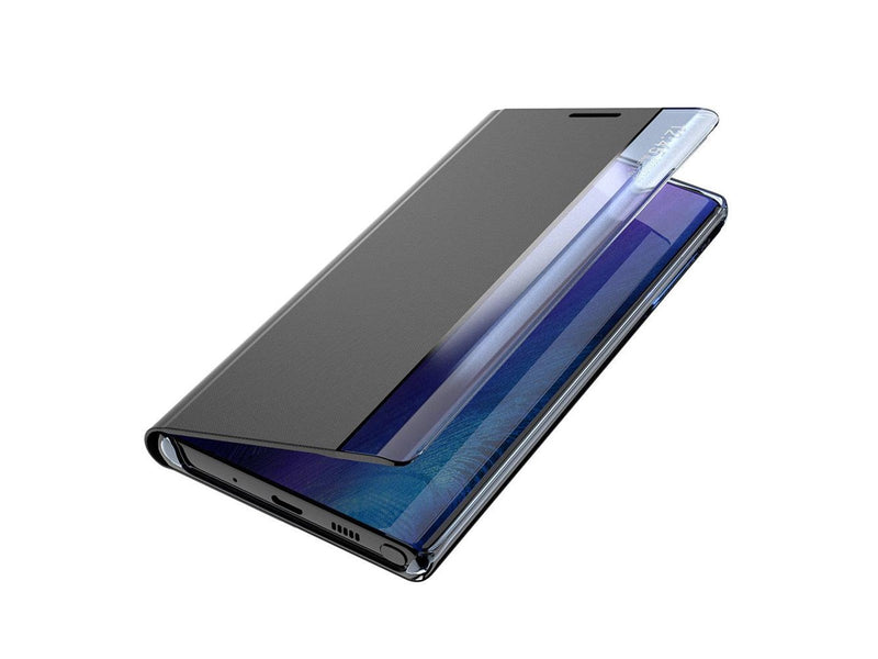 Hurtel Sleep Case Bookcase Type Case with Smart Window for Samsung Galaxy A22 4G Black