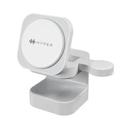 Hyper® HyperJuice HJ3320WHGL Qi2 3-in-1 Magnetische Ladestation