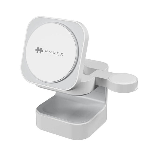 Hyper® HyperJuice HJ3320WHGL Qi2 3-in-1 Magnetische Ladestation