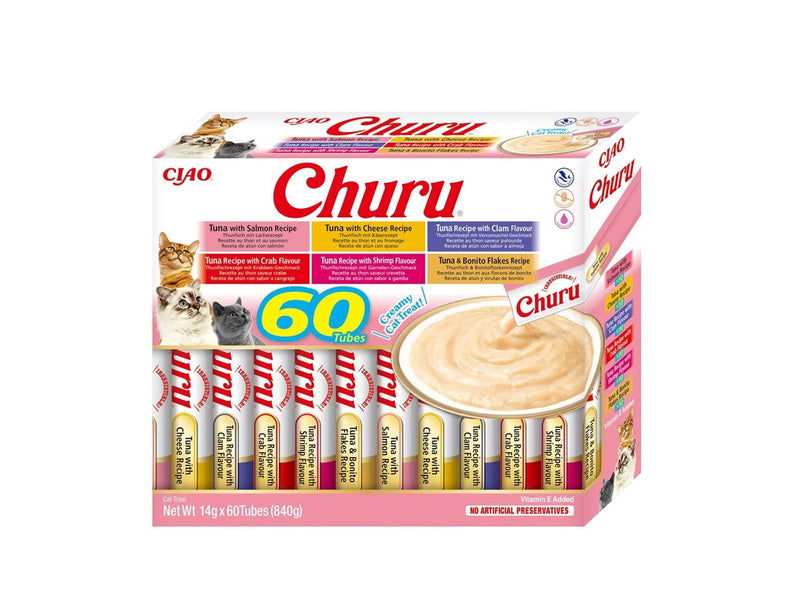 INABA Churu Variety box Tuna - cat treats - 60 x 14g