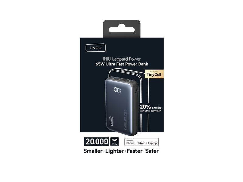 INIU Leopard Power 65W - 20000 mAh