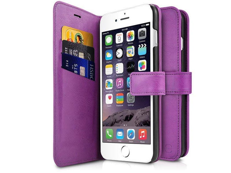 ITSKINS BOOK cover for iPhone 8 / 7 / 6s / 6®. Purple