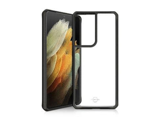 ITSKINS FERONIABIO PURE Cover for Samsung Galaxy S21 Ultra 4G / 5G®. Black and transparent