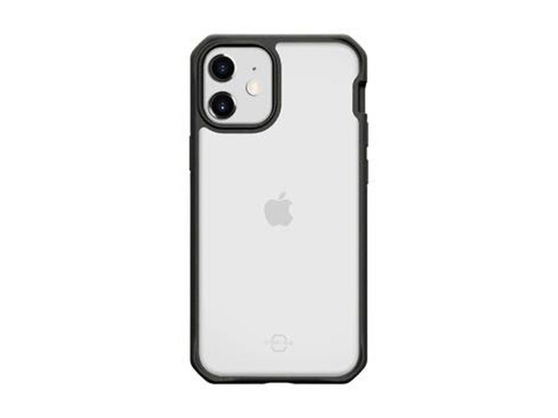 ITSKINS FERONIABIO PURE Cover for iPhone 12 mini®. Black and transparent