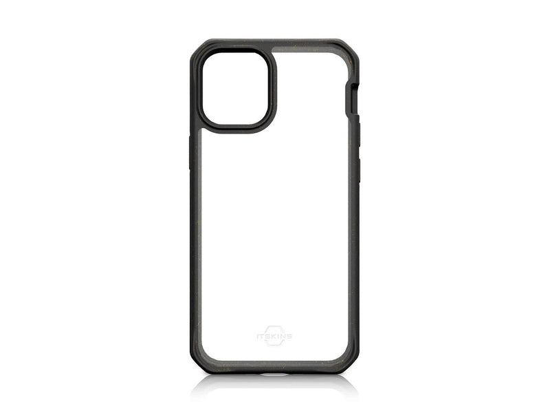 ITSKINS  FERONIABIO PURE Cover for iPhone 13 Pro®. Black and tranparent