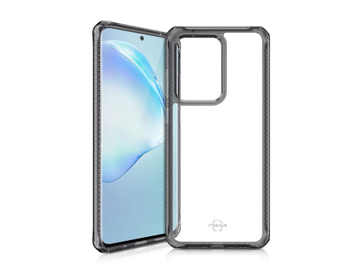 ITSKINS HYBRID CLEAR cover for Samsung Galaxy S20 Ultra 4G / 5G®. Black and transparent