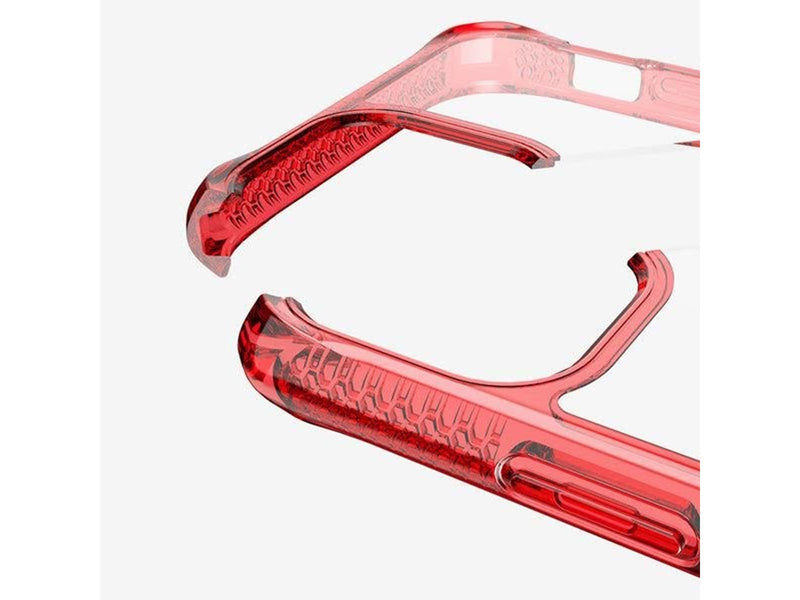 ITSKINS HYBRID CLEAR cover for iPhone 11 Pro Max / XS Max®. Red and transparent
