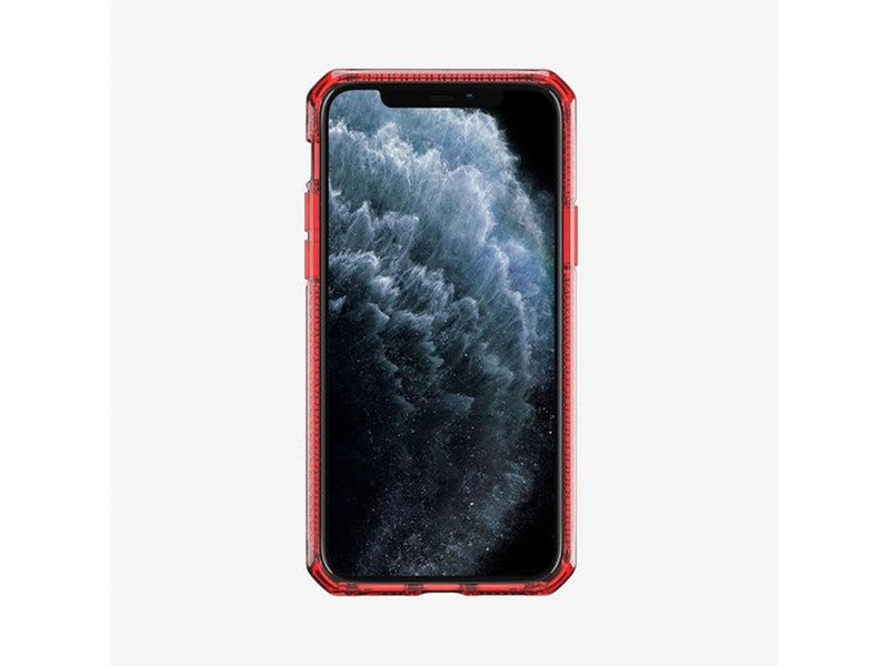 ITSKINS HYBRID CLEAR cover for iPhone 11 Pro Max / XS Max®. Red and transparent