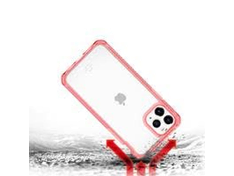 ITSKINS HYBRID CLEAR cover for iPhone 11 Pro / XS / X®. Pink and transparent
