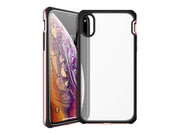 ITSKINS HYBRID EDGE cover for iPhone XS / X®. Rose and black