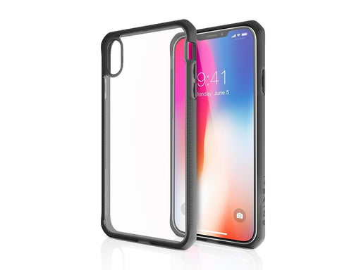 ITSKINS HYBRID FROST cover for iPhone XS Max® - Black and transparent