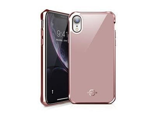 ITSKINS HYBRID GLASS cover for iPhone XR®. Rose