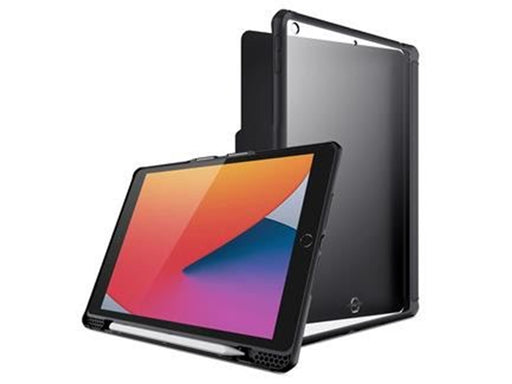 ITSKINS HYBRID SOLID FOLIO cover for iPad 10.2" 2021 (9th gen.)®. Black