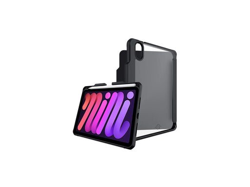 ITSKINS HYBRID SOLID FOLIO cover for iPad Mini 6®. Black