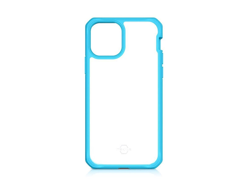 ITSKINS HYBRID SOLID cover for iPhone 11 Pro Max / XS Max®. Blue and transparent