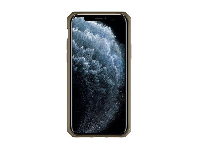 ITSKINS HYBRID SOLID cover for iPhone 11 Pro Max / XS Max®. Olive green and transparent