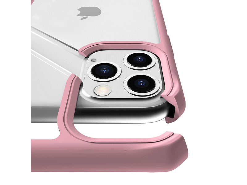 ITSKINS HYBRID SOLID cover for iPhone 11 Pro Max / XS Max®. Pink and transparent