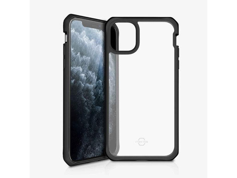 ITSKINS  HYBRID SOLID cover for iPhone 11 Pro / XS / X®. Black and transparent