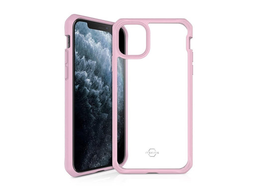 ITSKINS HYBRID SOLID cover for iPhone 11 Pro / XS / X®. Pink and transparent