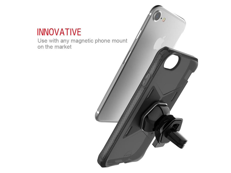 ITSKINS MAGNETA MOUNT cover for iPhone 8 / 7 / 6s / 6® + phone holder for the car. Black
