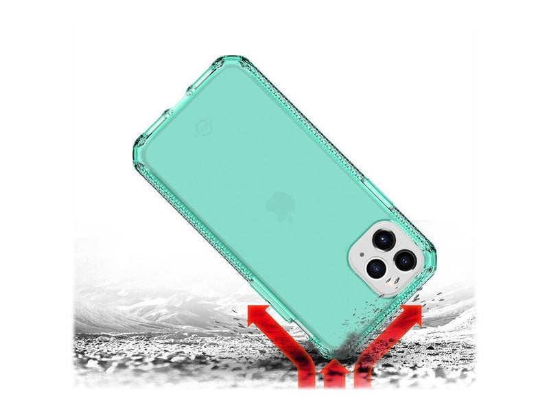 ITSKINS SPECTRUM CLEAR cover for iPhone 11 Pro / XS / X®. Tiffany green