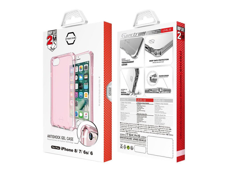 ITSKINS SPECTRUM CLEAR cover for iPhone 8 / 7 / 6s / 6®. Pink