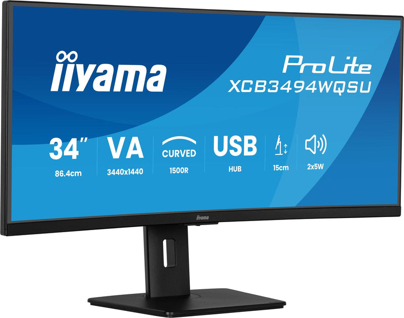 iiyama ProLite XCB3494WQSU-B1 Curved Monitor 86,7cm (34 Zoll)