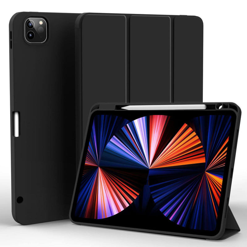 eSTUFF MIAMI Pencil Case für das iPad Pro 11' (2024) - Black PU leather/Clear