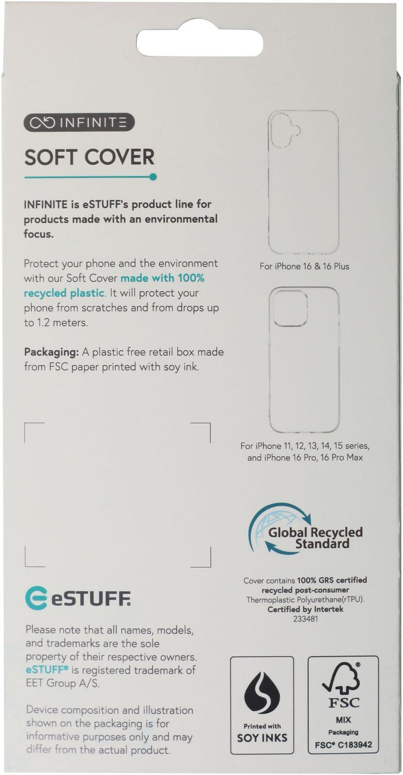 eSTUFF iPhone 16 Pro Max INFINITE VIENNA TPU Cover - Transparent