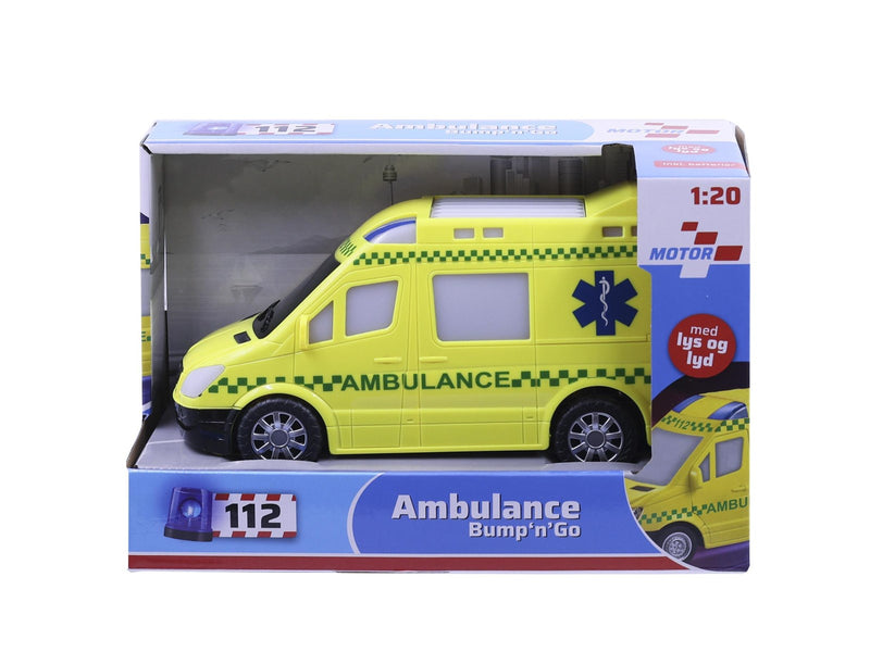 Impulse Toys Ambulance bump n' go m/lys og lyd