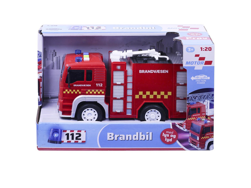 Impulse Toys Brandbil m/lys og lyd 18cm - assorteret