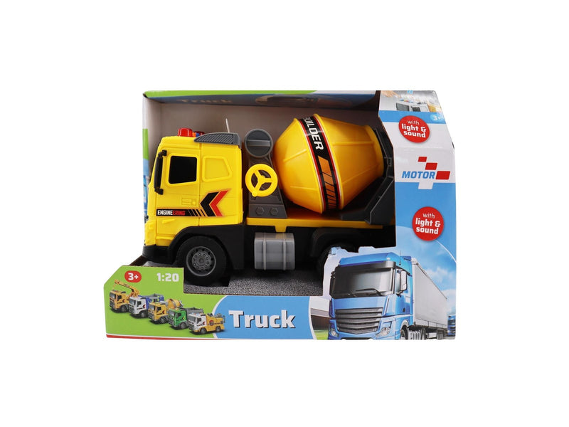 Impulse Toys Cementbil m/lys og lyd 1:20