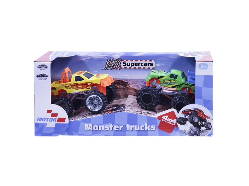 Impulse Toys Monstertruck die-cast m/freewheel 2-pack - assorted