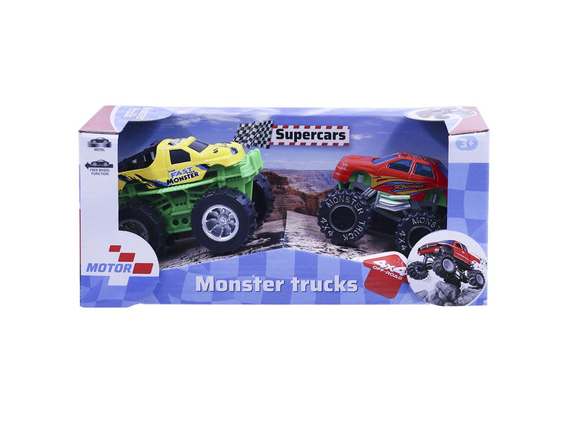 Impulse Toys Monstertruck die-cast m/freewheel 2-pack - assorted