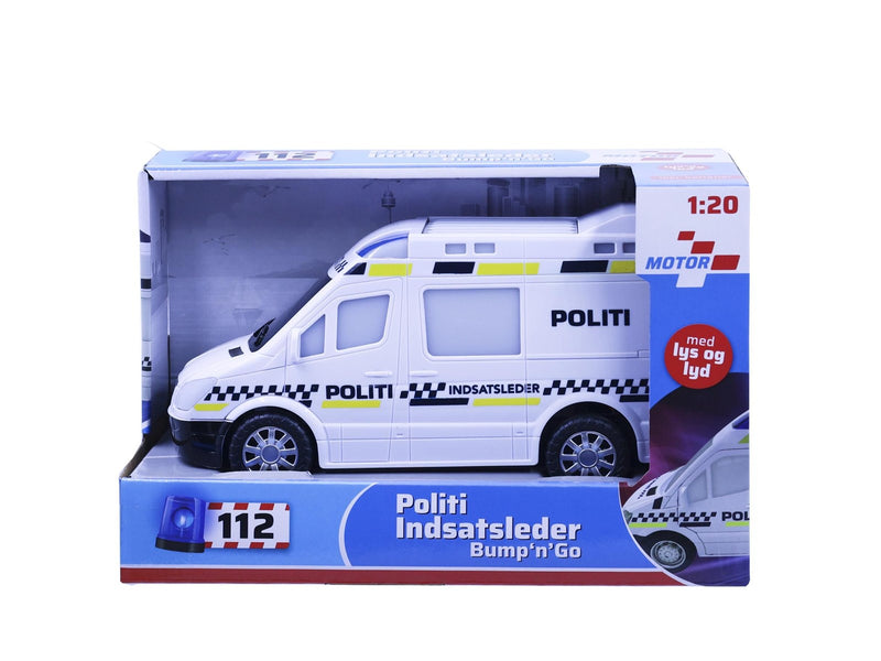 Impulse Toys Politibil bump n' go m/lys og lyd