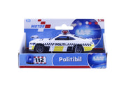 Impulse Toys Politibil dansk m/pullback die-cast 11cm 1:36