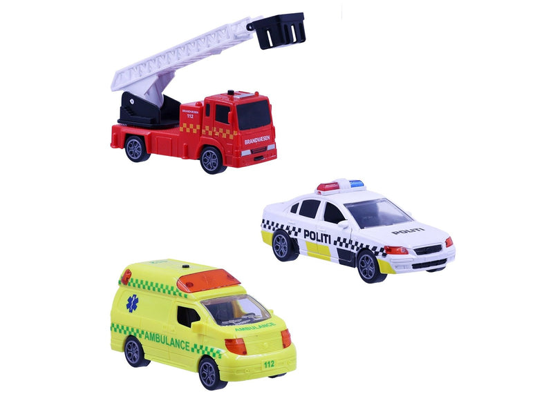 Impulse Toys Rescue vehicles 3pcs w/pullback lights and sound