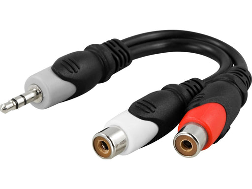 InLine 2 x RCA female - 3.5 mm male cable 20 cm