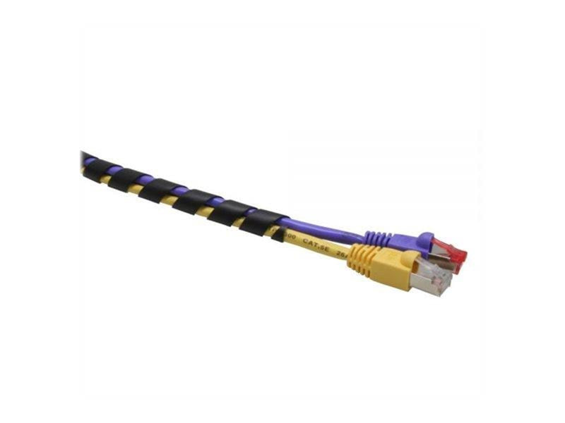 InLine Cable Gland / Spiral Wrapping Band 10m black 18mm
