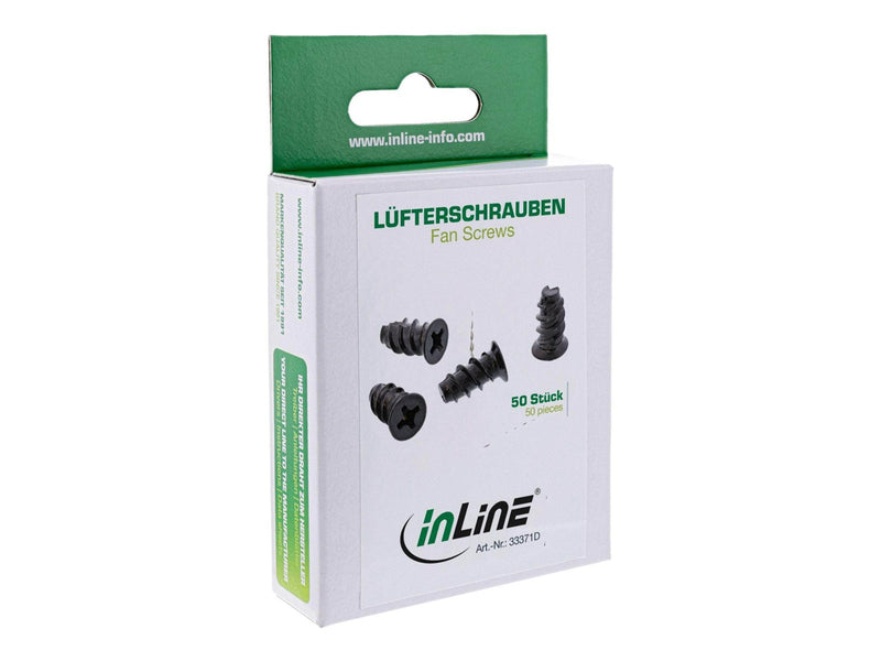 InLine Fan Screws 5.0x10.0mm black 50 pcs.