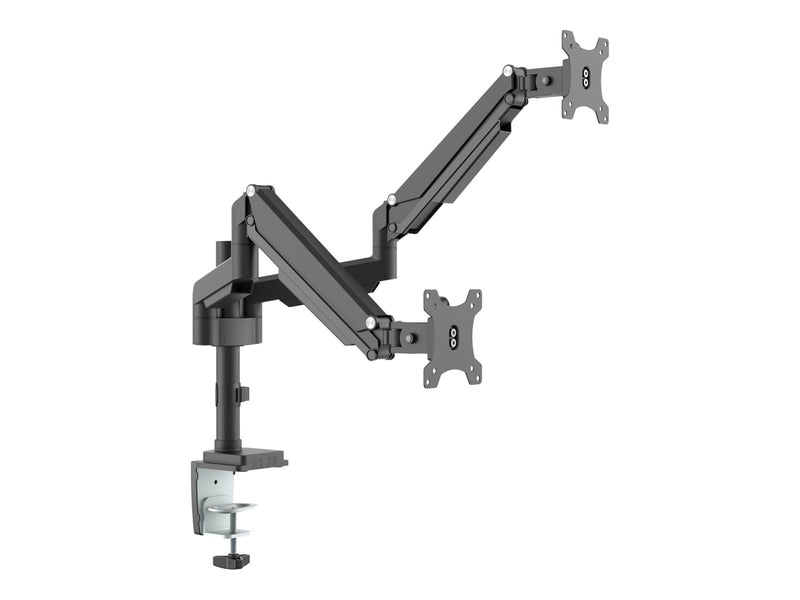 InLine mounting kit - for 2 LCD displays - black