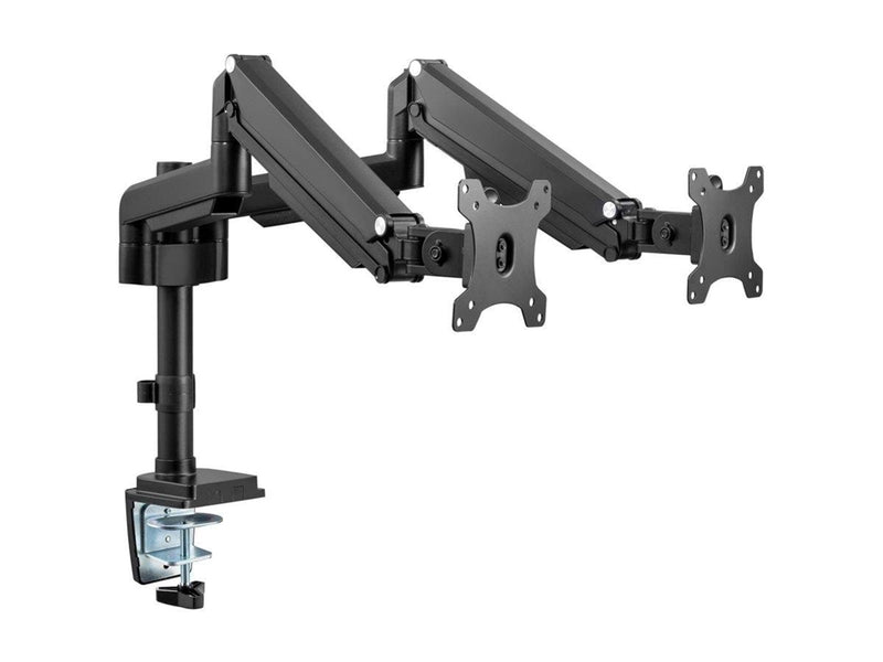 InLine mounting kit - for 2 LCD displays - black
